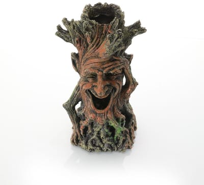 GELLDG Aquariumdecoraties - Aquariumboomsculpturen - Realistische boomsculpturen - Geschikt voor vissen die door gaten in de stam kunnen zwemmen.