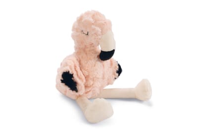Beeztees Puppy Flamingo Mick - Puppy Speelgoed - Puppyknuffel - Hondenspeelgoed - Roze - 27x10x18 cm