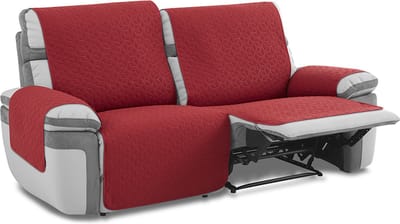 Belmarti Geo Recliner bankbeschermer - 3-zits - 225 cm - Rood