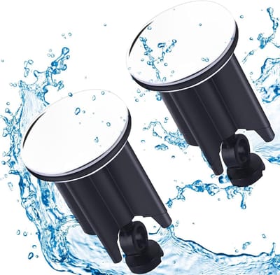 Universele Washbasin Stopper met Haarfilter voor 34-40 mm Afvoer, Pop Up Afvoerzeef voor Douche en Wastafel met Snelle Afvoerfunctie