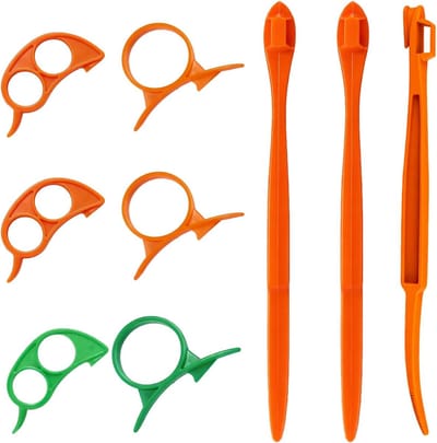 9-delige fruitschillerset voor citrusvruchten, inclusief sinaasappelschiller en handige keukenhulp voor grapefruit, citroen en meer