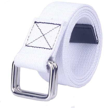 Dailygoods- Canvasriem Verstelbaar - Dubbele Ringgesp - 110 cm - Hoogwaardig Canvas - Casual Stijl - Duurzaam Materiaal - Riem