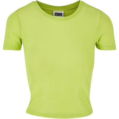 Urban Classics - Short Mesh Tee Top - S - Geel