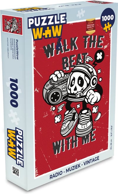 Puzzel Radio - Muziek - Vintage - Legpuzzel - Puzzel 1000 stukjes volwassenen