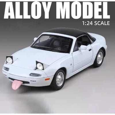 1:24 Mx-5 Speelgoedauto's Legering Diecast Modellen Met Licht Geluid Miniatuur Voertuig Wiel Stuurbare Auto Model Voor Kind Volwassen Cadeaus