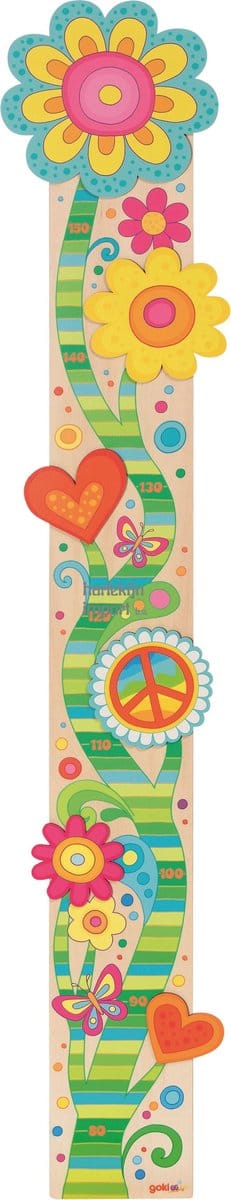 Goki meetlat Floranella kleurrijke groeimeter voor kinderen kamer.