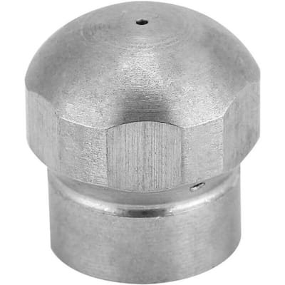 Slangreinigingsmondstuk met G 1/8” schroefdraad. Slangreinigingsmondstuk. Afvoermondstuk geschikt voor hogedrukreinigerslang.