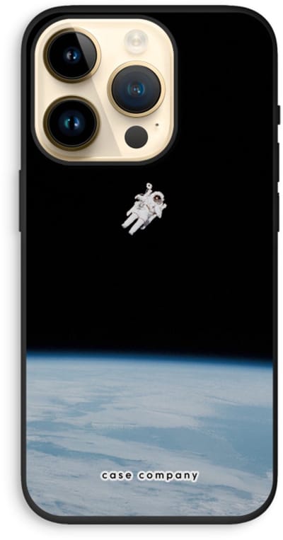 Case Company® - Hoesje geschikt voor iPhone 14 Pro hoesje - Alone in Space - Biologisch Afbreekbaar Telefoonhoesje - Bescherming alle Kanten en Schermrand