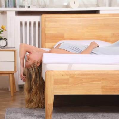 Matrastopper Super King 2 inch - Gewatteerde Pluizige Matrasbeschermer met Elastische Hoekbanden (180 x 200 x 6 cm)