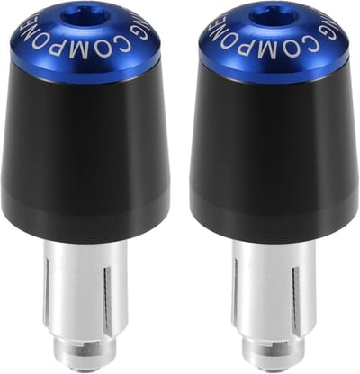 Stuureindkappen Motor - Handvat Beschermers - Motor Bescherming - Duurzame Aluminiumlegering - 22mm 7/8 Inch - Zwart Blauw
