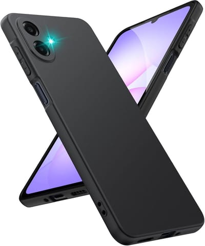 Zwart Dun TPU Hoesje Geschikt voor Samsung Galaxy A07 | Back Cover | Lichtgewicht | Ultra Dun | Flexibel | Zacht