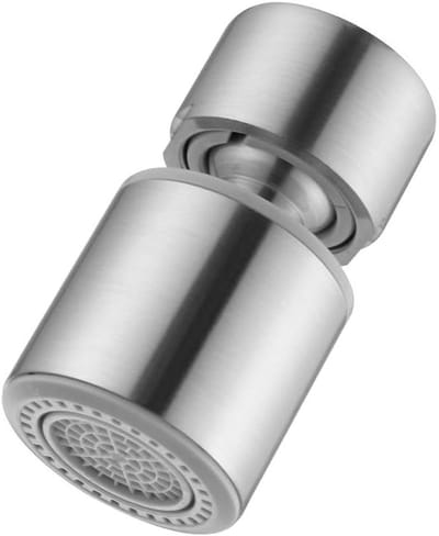Dailygoods- Waterkraan Luchtsprudler - Vervangbare Douchekop - Draaibaar 120° - 2 Straalsoorten - M22 Binnendraad - Geschikt voor Keukenkraan - Kraanbeluchter