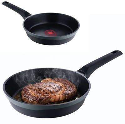 Lomera Koekenpan - 28 CM Koekenpan - Inductie Geschikt - Gerecycled Aluminium - Anti-Aanbaklaag - Krasvaste Coating - Snelle Warmtegeleiding - PFOA-vrij - Geschikt voor Alle Warmtebronnen