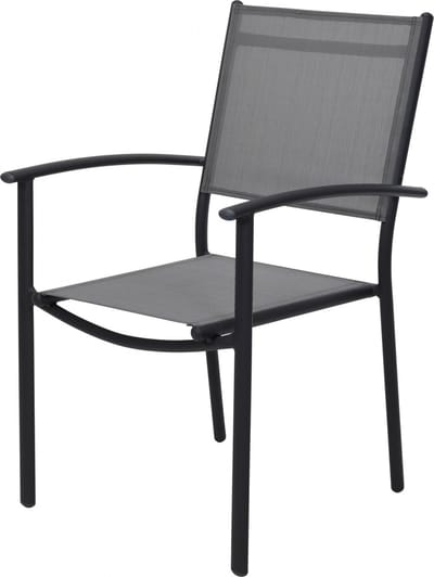 Pro Garden Stapelstoel Tuin Aluminium 87cm Grijs