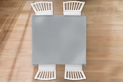 Tafelkleed - Tafellaken - 120x120 cm - Interieur - Grijs - Licht - Binnen en Buiten