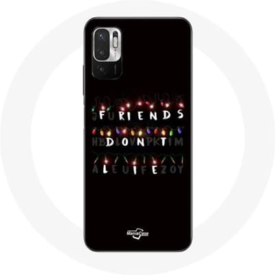 Coque pour Xiaomi Redmi Note 10 5G Stranger Things Affiche Friends Don't Lie Joyeux noël