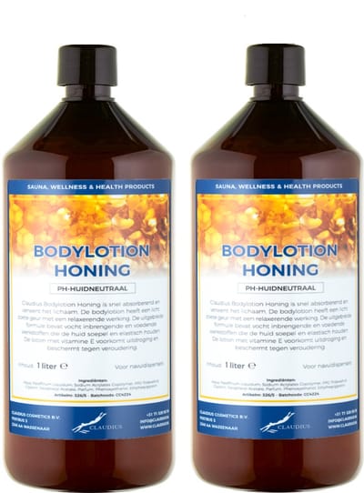Bodylotion Honing 1 Liter - set van 2 stuks