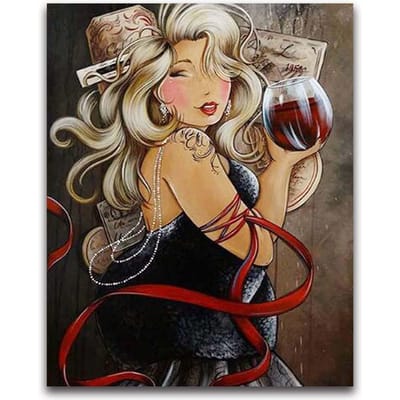 Broderie Diamant Ronde Complète Dessin Animé Bande Dessinée 5D DIY Peinture Diamant Point de Croix Ensemble Dame Ronde 20X30CM beige