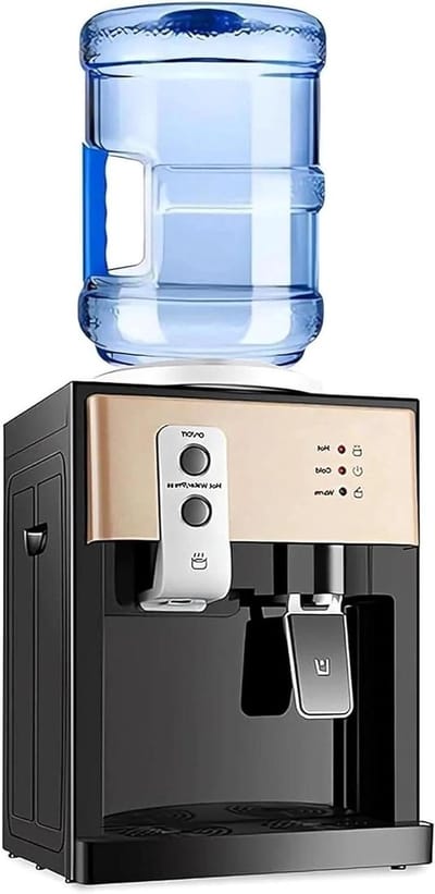 Waterdispenser - Waterkoeler Fontein - Direct Water - Warm en Koud - 189L Flessen - Champagne Goud