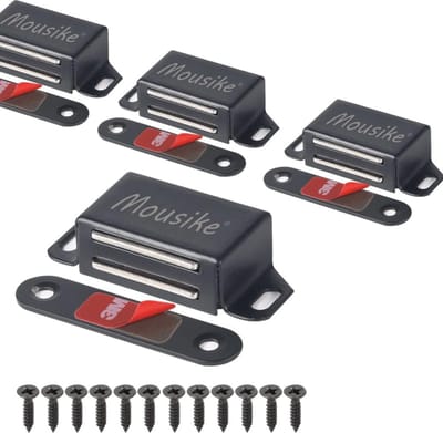Roestvrijstalen Kastmagneten voor Deuren - 15 kg Sterke Magnetische Sluitingen (4 Stuks)