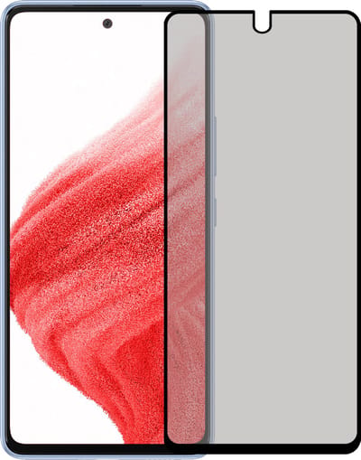 Screenprotector Geschikt voor Samsung Galaxy A53 - Privacy Filter - Beschermglas - Gehard Glas - Tempered Glass - Screen Protector