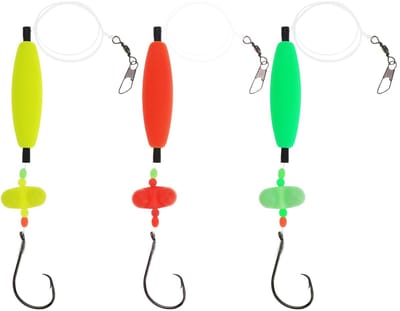 Dailygoods- Haak Set 3 Stuks - 6/0 Lushaak - Geschikt voor Meerval Vissen - Hoogwaardig Koolstofstaal - Roestbestendig - Betrouwbaar Visproces - Vishaak