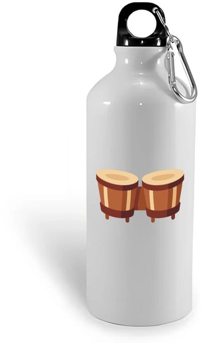 Hacebo® - Drumset waterfles - Drum - Dieren liefhebbers - trommel - muziek - muzikant - slaginstrument - water fles - 400ML
