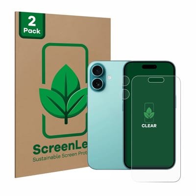 2 Stuks Screenprotector voor Apple iPhone 16 (Voor+Camera) - Hoogwaardige Beschermfolie transparant