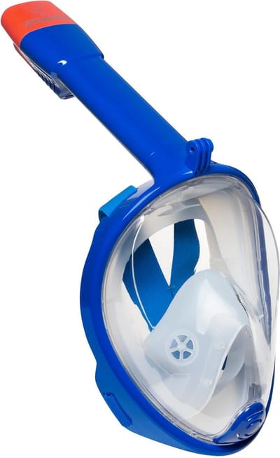 Atlantis Snorkelmasker 2.0 - Duikbril - Snorkel - Snorkelset - Full Face Masker - Volwassenen - Blauw - L/XL