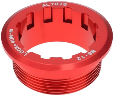 Dailygoods- Lock Ring Aluminium - Compatibel met Shimano Micro Spline 12 Speed - Fietscassette - Veilig - Sterk - Precisie - Cassette