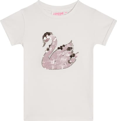 Someone ANIEK-SG-02-C Meisjes T-shirt - ECRU