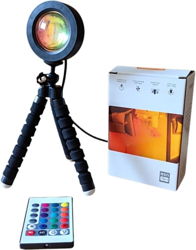 Bovista Projection Lamp - Sunset Lamp - Projector - Golden Hour lamp - Zonsondergang - Zon Lamp - Afstandsbediening - 16 Kleuren