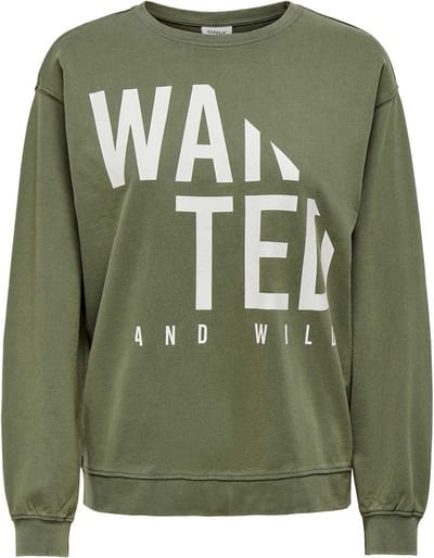 Only sweater jongens - groen - KOBluca - maat 116
