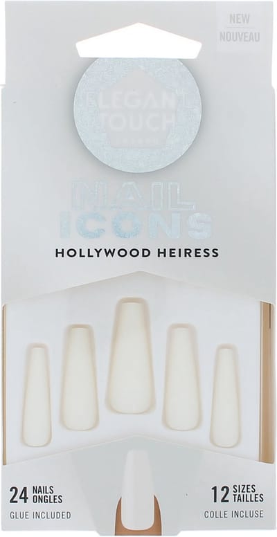 Elegant Touch Nail Icons 24 Nails with Glue - Hollywood Heiress