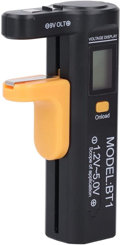 Portable Digital Battery Checker LCD Display Spanning Tester voor AA AAA 9V Battery Fast Testing On-The-Go ABS Materiaal