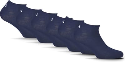 FILA Logo op de hiel Sneakersokken - Maat 35/38 - 6 Pack - Blauw