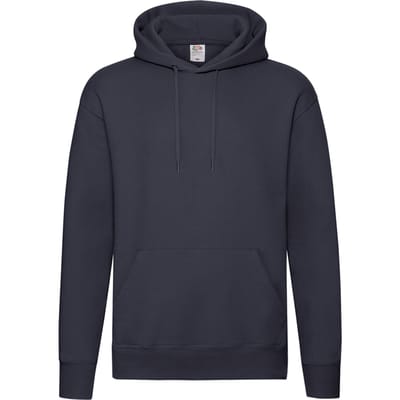 Fruit of the Loom Heren Premium 70/30 effen hoodie (Deep Navy)