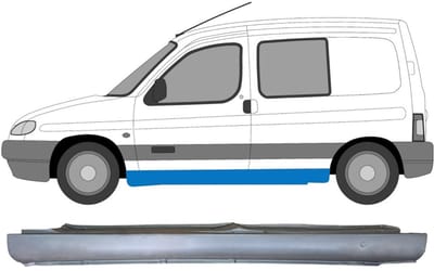 Reparatie dorpel voor Citroen Berlingo 1996-2008 / Links