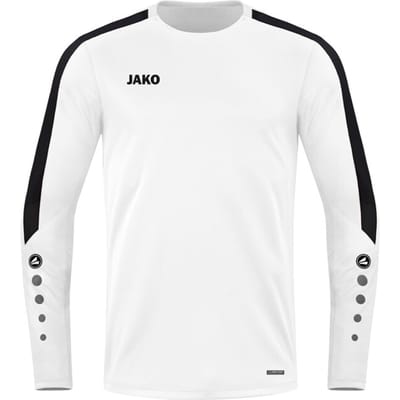 Jako Power Sweater Kinderen - Wit | Maat: 140