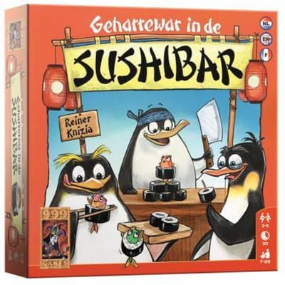 999 Games Geharrewar in de Sushibar Bordspellen