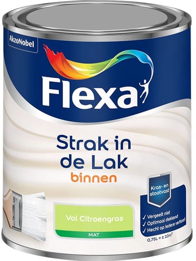Flexa - Strak In De Lak Binnenlak Mat - Vol Citroengras - Mengverf - 750 Ml