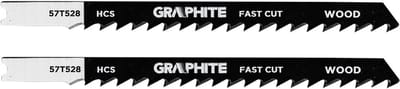 GRAPHITE - Figuurzaagblad - 6 TPI - U-type HCS - Zgrubne cięcie