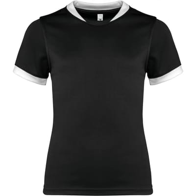 PROACT® Kinder rugbyshirt met korte mouwen PA4028 - Black - 10/12 years (10/12 ans)