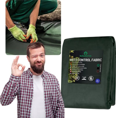 Anti-Worteldoek - gronddoek Onkruidvlies Tuinvlies Tegen Onkruid groen, AGROTEXTIEL 1.6m 100g/m² met UV / 10 meter | Hoge UV-Stabilisatie | Niet-geweven Stof groen | Tuinvlies tegen onkruid