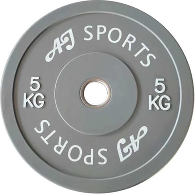 AJ-Sports Olympische Halterschijf Rubber 5 kg - halterschijf 50 mm - Gewichten set - Halters - Halterset - Halterstang - Halterbank - Fitness - Krachttraining