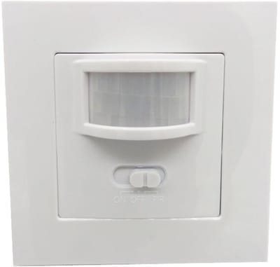 Bewegingssensor lichtschakelaar, vlamvertragend, groothoeksensor, geen nuldraad nodig, PIR-sensor wandlichtschakelaar