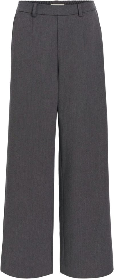 Object Objlisa Wide Pant Broeken Dames - Grijs - Maat 38