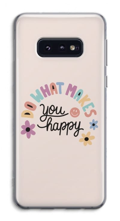 Case Company® - Hoesje geschikt voor Samsung Galaxy S10e hoesje - Happy days - Soft Cover Telefoonhoesje - Bescherming aan alle Kanten en Schermrand