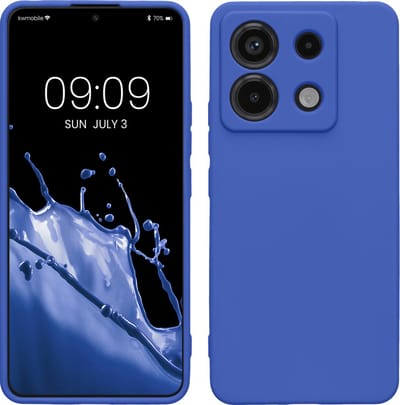 kwmobile telefoonhoesje geschikt voor Xiaomi Redmi Note 13 Pro 5G / Poco X6 5G - Hoesje voor smartphone - Precisie camera uitsnede - In Baltisch blauw