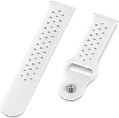 Siliconen bandje - geschikt voor Samsung Gear S3 / Galaxy Watch 3 45 mm / Galaxy Watch 46 mm - wit